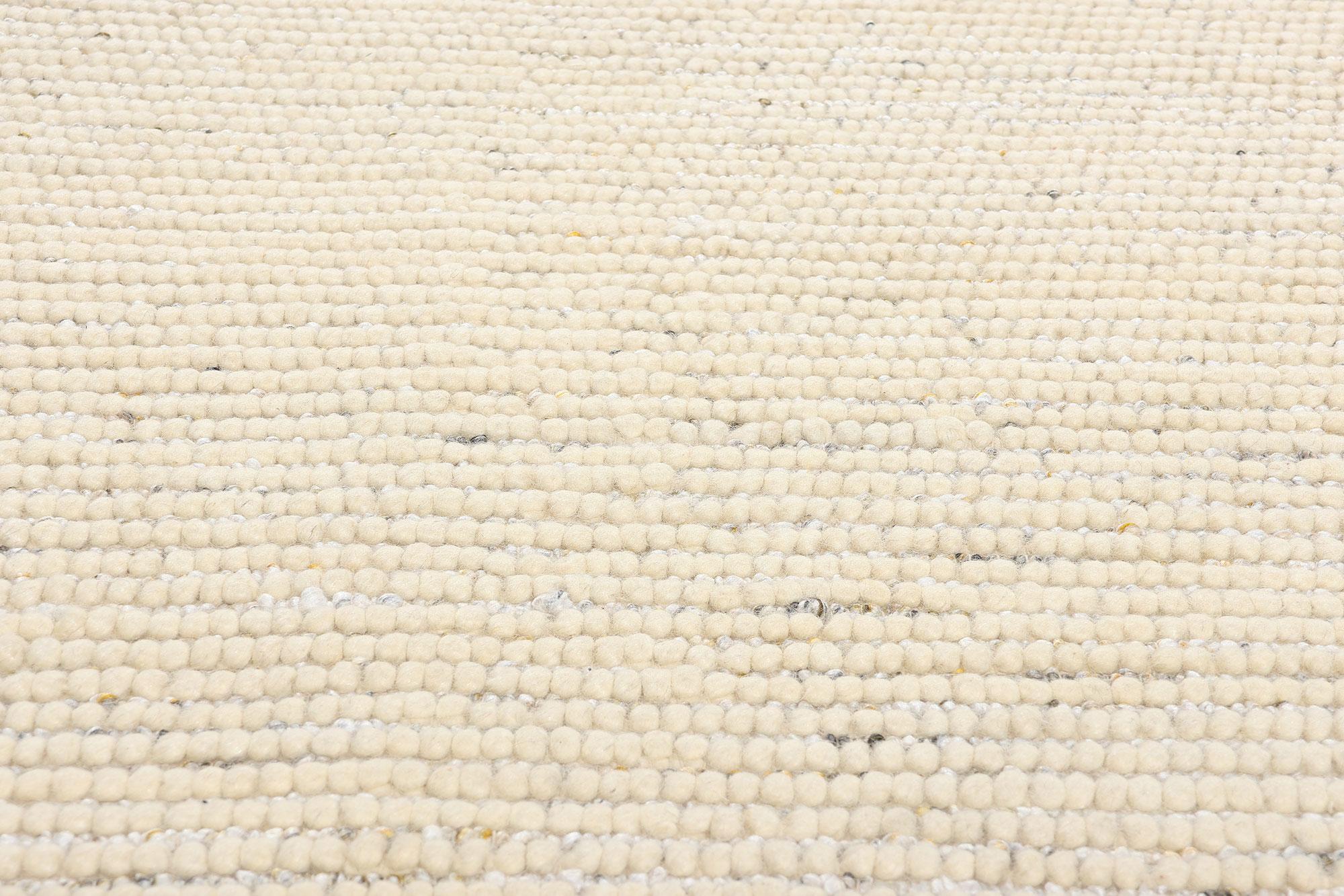 Tessuto a mano Nuovo Tappeto marocchino contemporaneo Shibui a trama alta e bassa in vendita