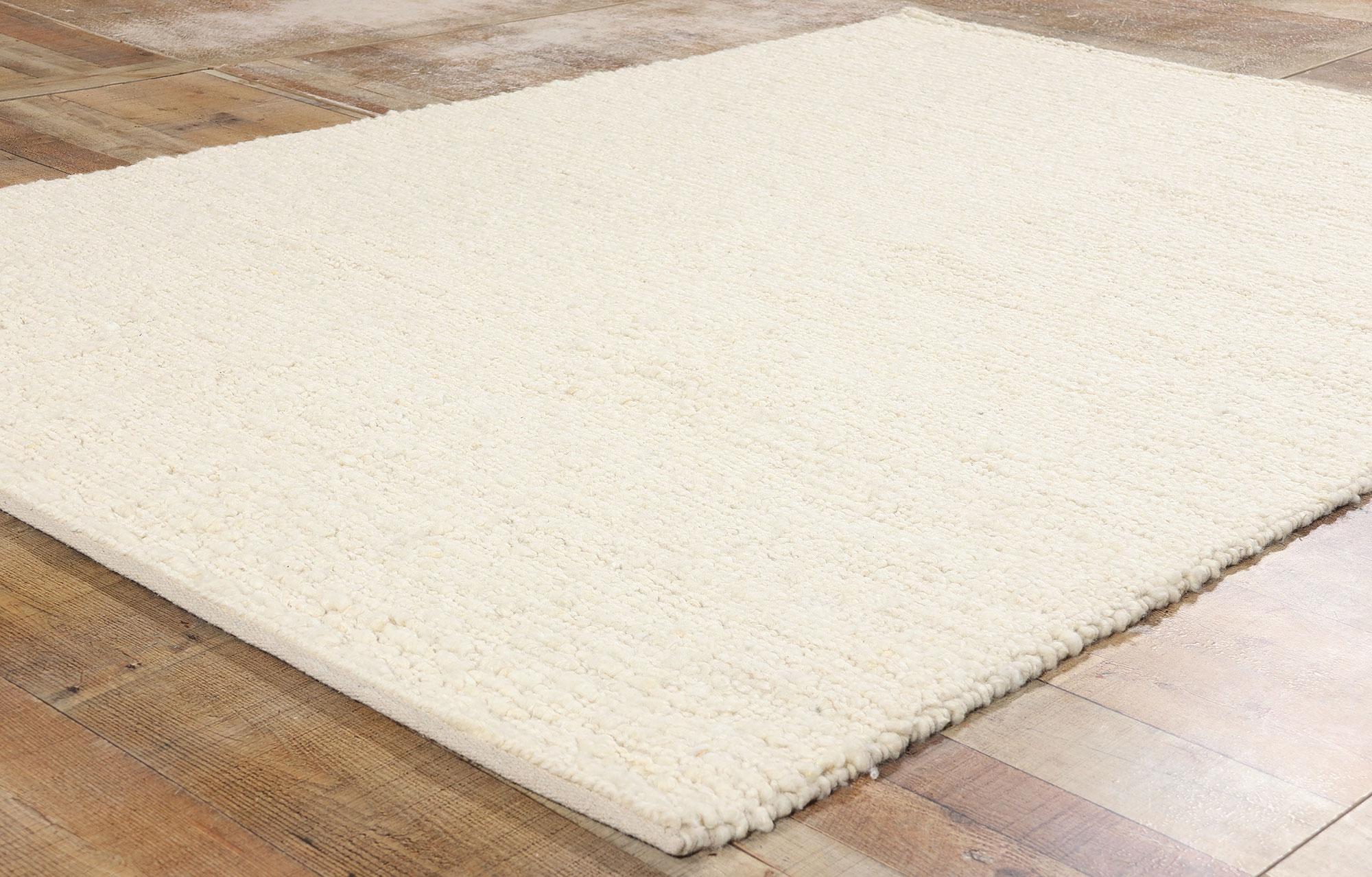 XXIe siècle et contemporain New Contemporary Moroccan Shibui Textured High-Low Rug (tapis à haute teneur en eau) en vente