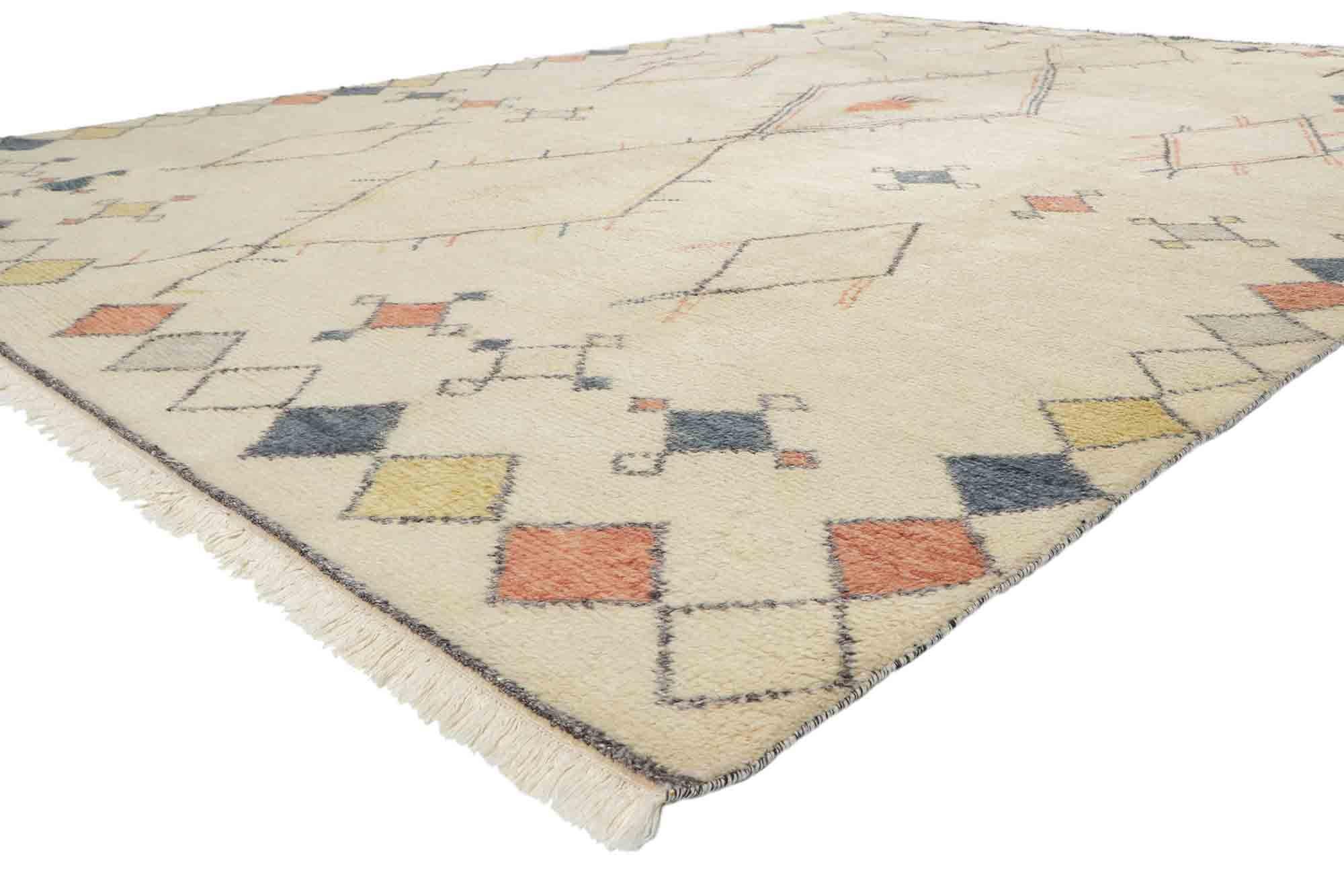 New Contemporary Marokkanischer Teppich (Böhmisch) im Angebot