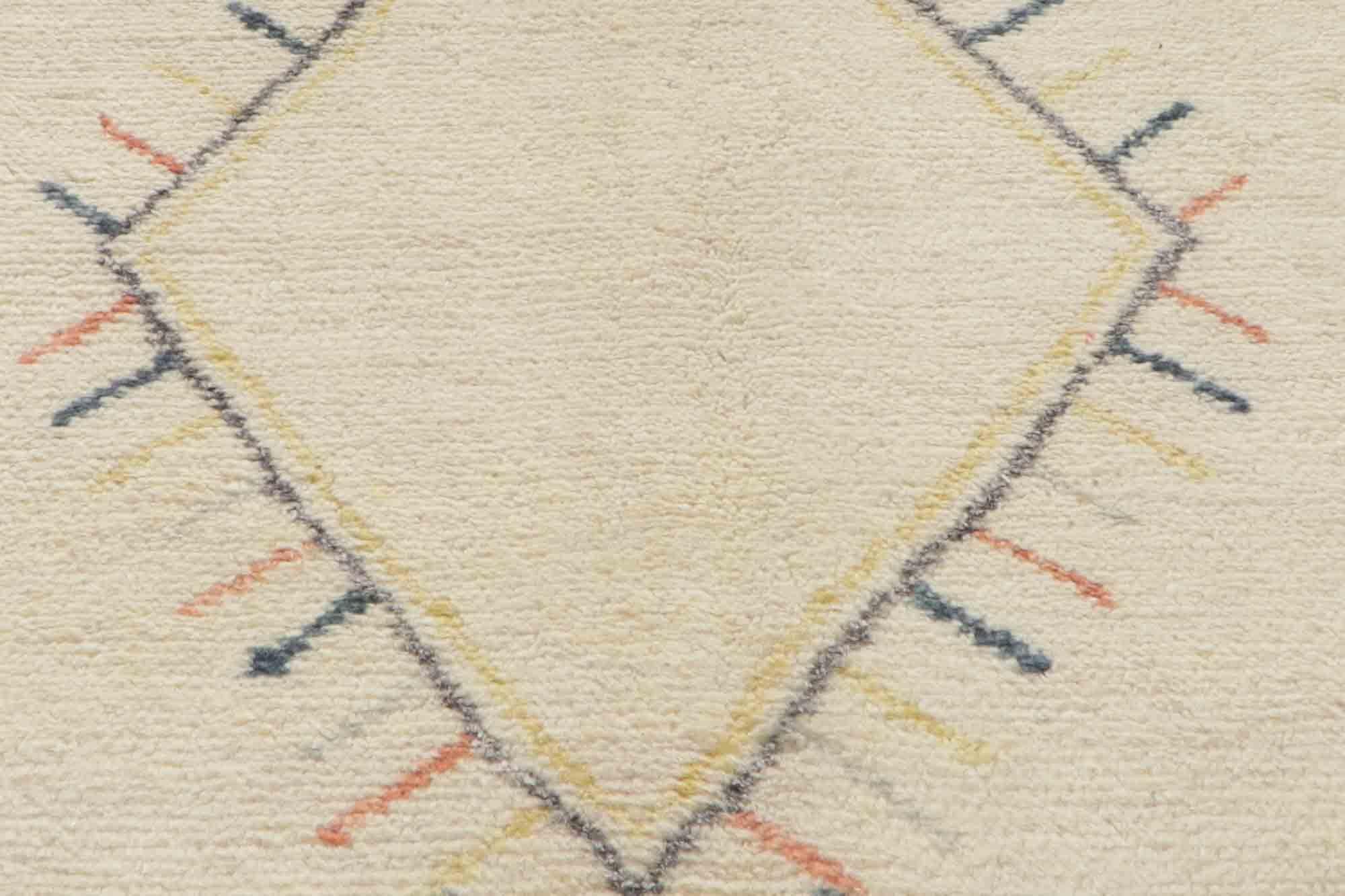 Wool New Contemporary Moroccan Style Area Rug with Modern Northwestern Lodge Style For Sale