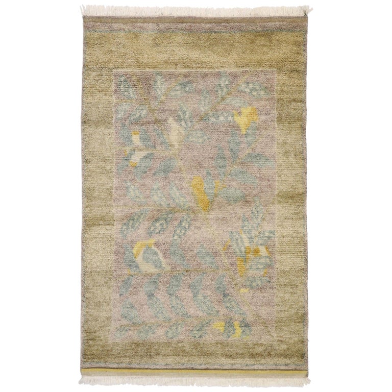 New Contemporary Moroccan Style Area Rug with Postmodern Biophilic ...