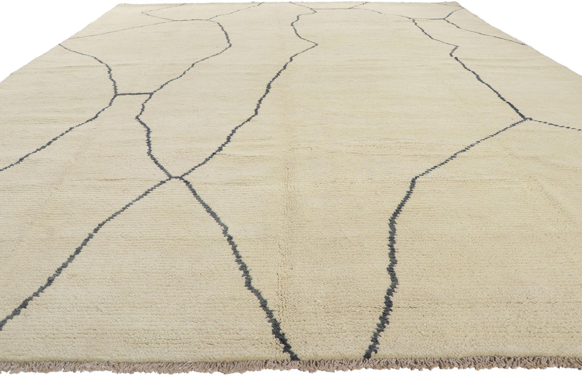 Zeitgenössischer zeitgenössischer Teppich im marokkanischen Stil (Moderne) im Angebot