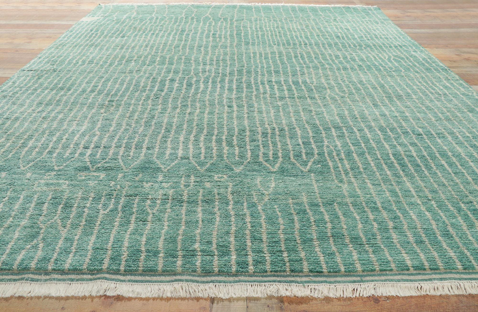 Wool New Contemporary Moroccan Style Rug For Sale