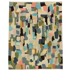New Contemporary Moroccan Style Rug with Abstract Avant Garde Art Design
