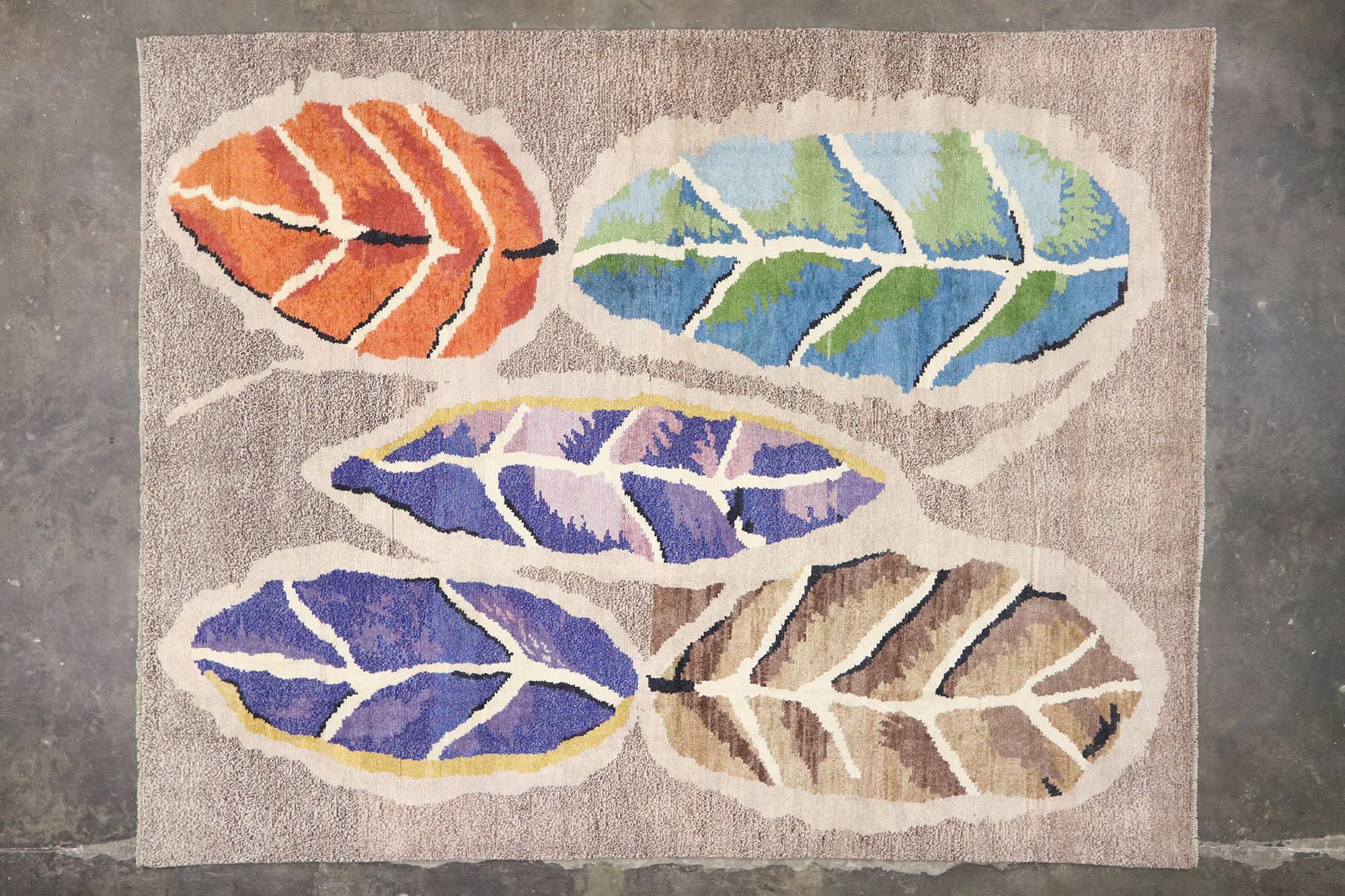 New Contemporary Moroccan Rug with Biophilic Scandinavian Modern Design For Sale 2