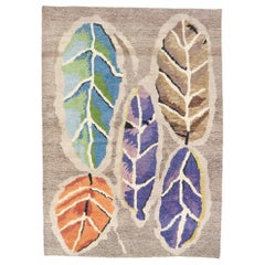 New Contemporary Moroccan Style Rug with Biophilic Scandinavian Modern Design 