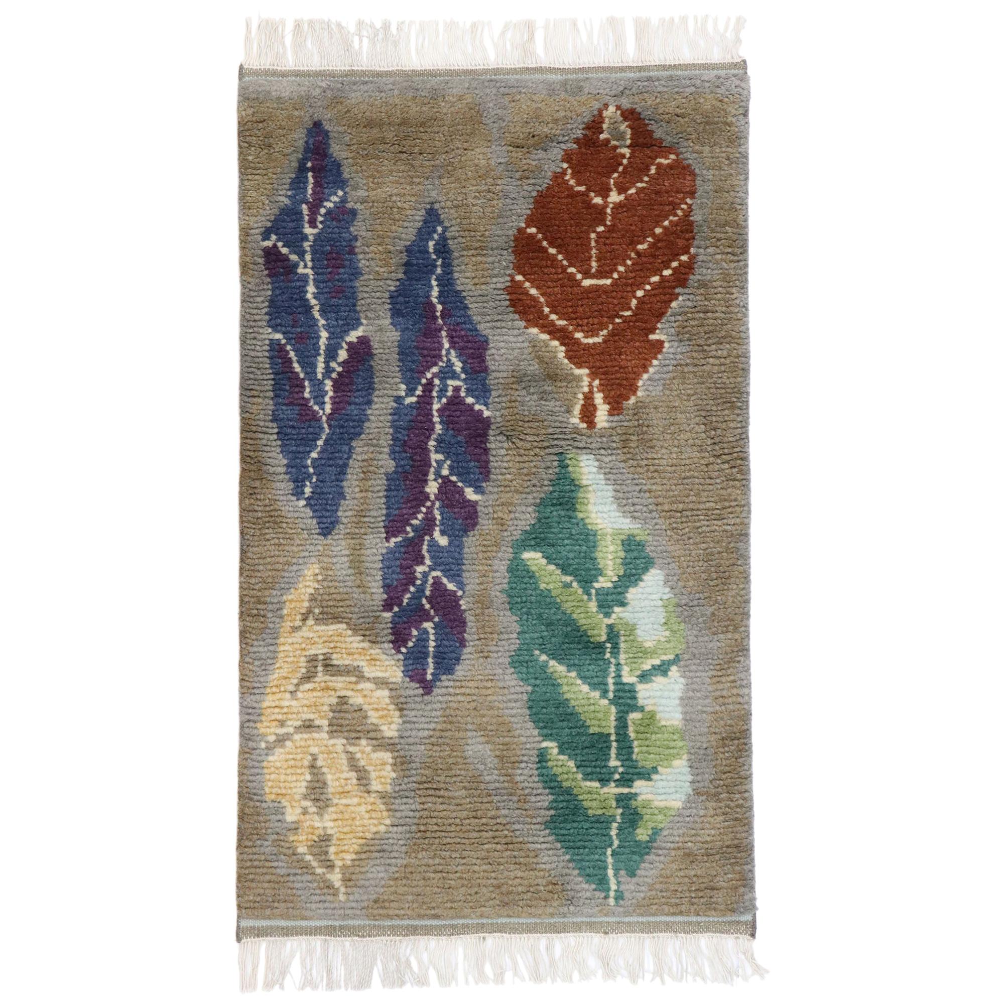 New Contemporary Moroccan Style Rug with Biophilic Scandinavian Modern Design