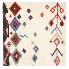 New Contemporary Moroccan Carpet with Tribal Style