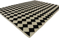 New Contemporary Moroccan Style Rug with Diamond Harlequin Pattern