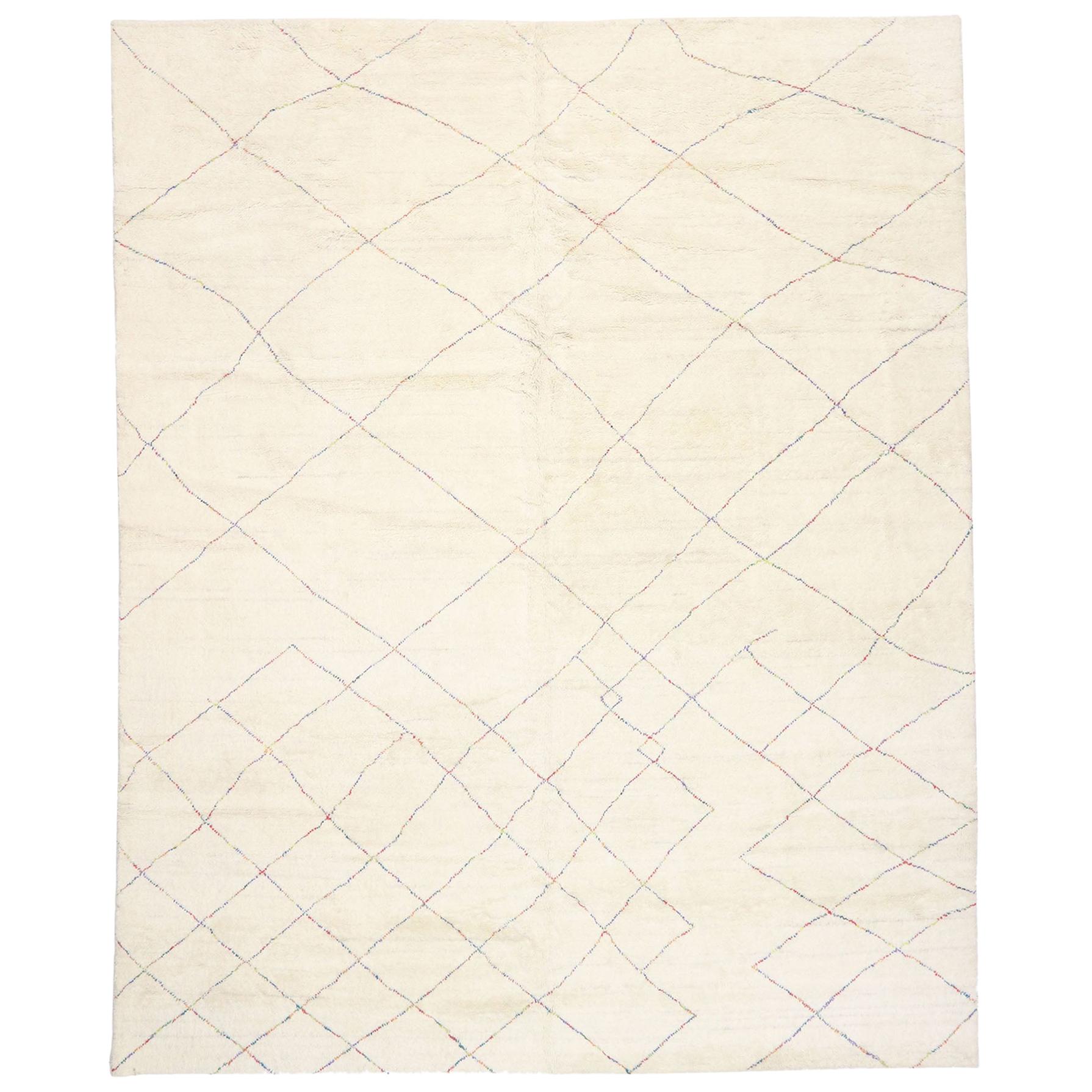 Organic Modern Moroccan Rug, Wabi-Sabi Meets Minimalist Boho