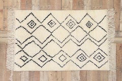 New Organic Modern Moroccan Carpet with Tribal Style