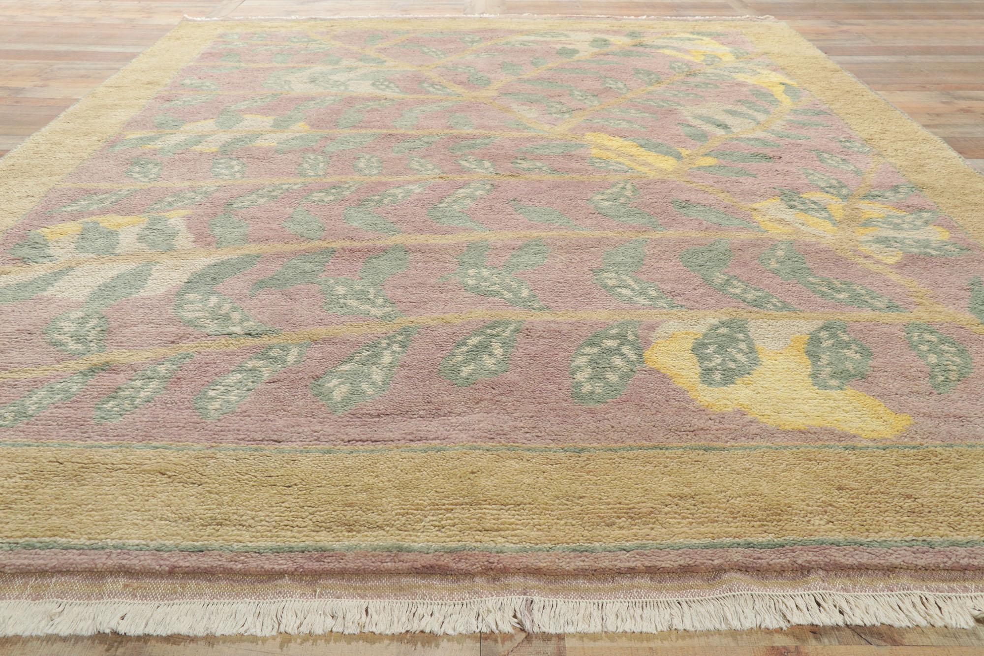 Contemporary Nature-Inspired Moroccan Area Rug, Modern Style Meets Biophilic Design For Sale