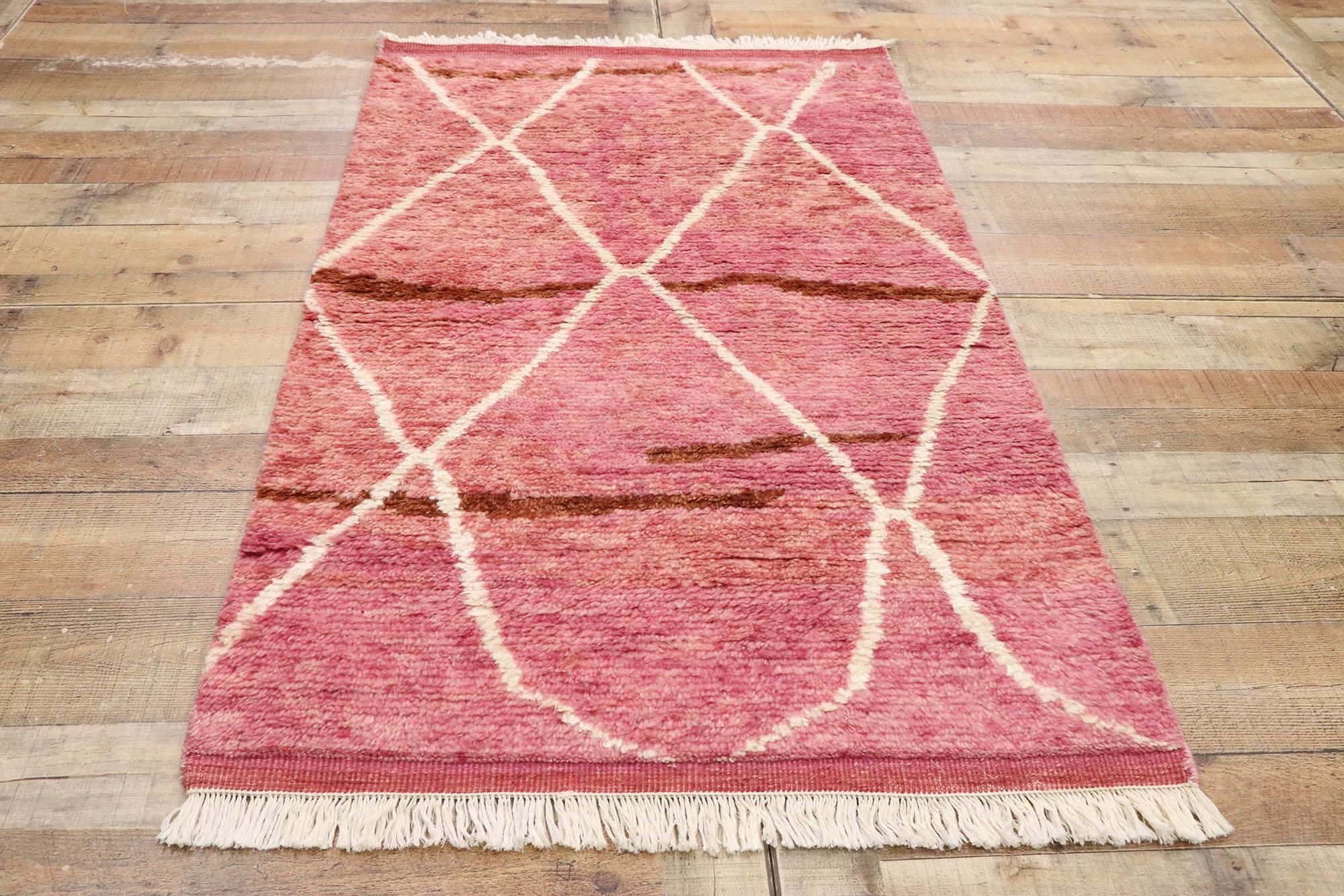 New Contemporary Moroccan Style Rug with Modern Bohemian Style For Sale 2