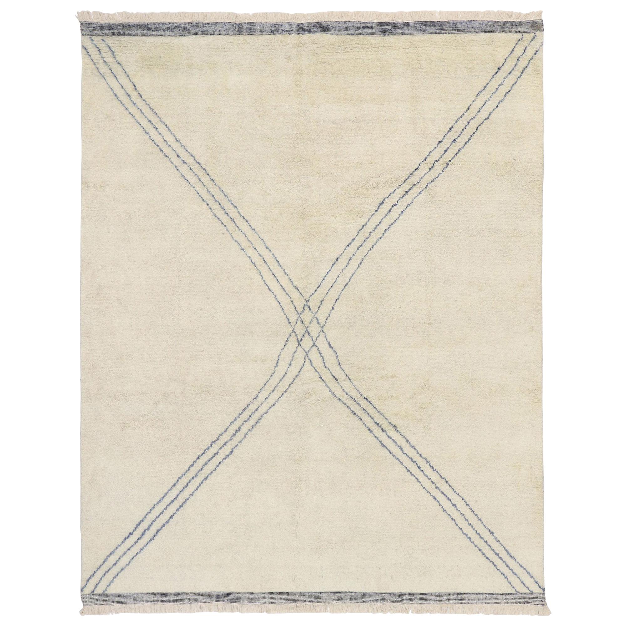 Mid-Century Modern Moroccan Style Rug  For Sale