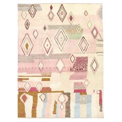 New Contemporary Moroccan Style Rug with Postmodern Tribal Design