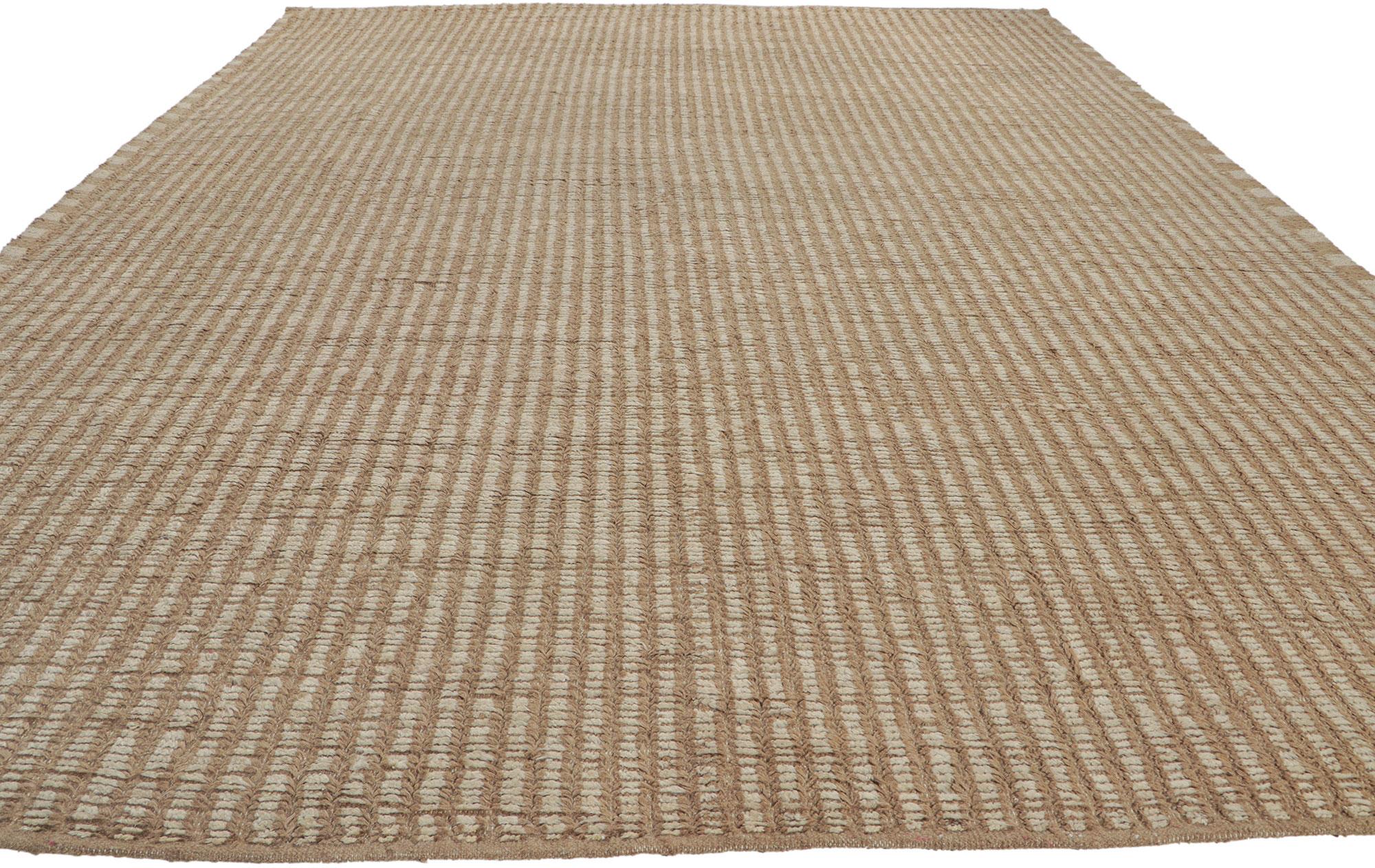Modern New Contemporary Moroccan Style Rug with Short Pile For Sale