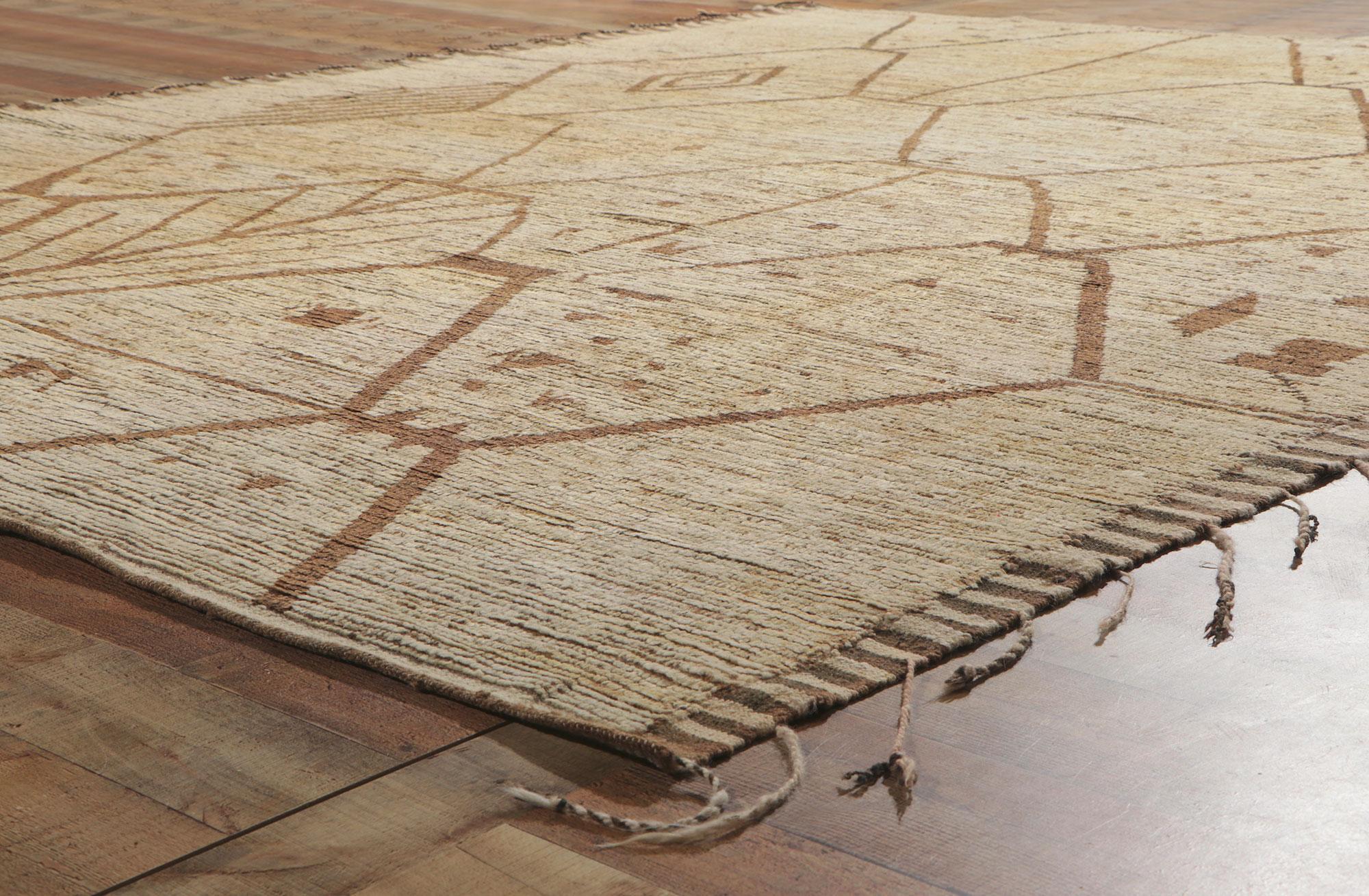 New Contemporary Moroccan Style Rug with Short Pile (Tapis marocain contemporain à poils courts) Neuf - En vente à Dallas, TX
