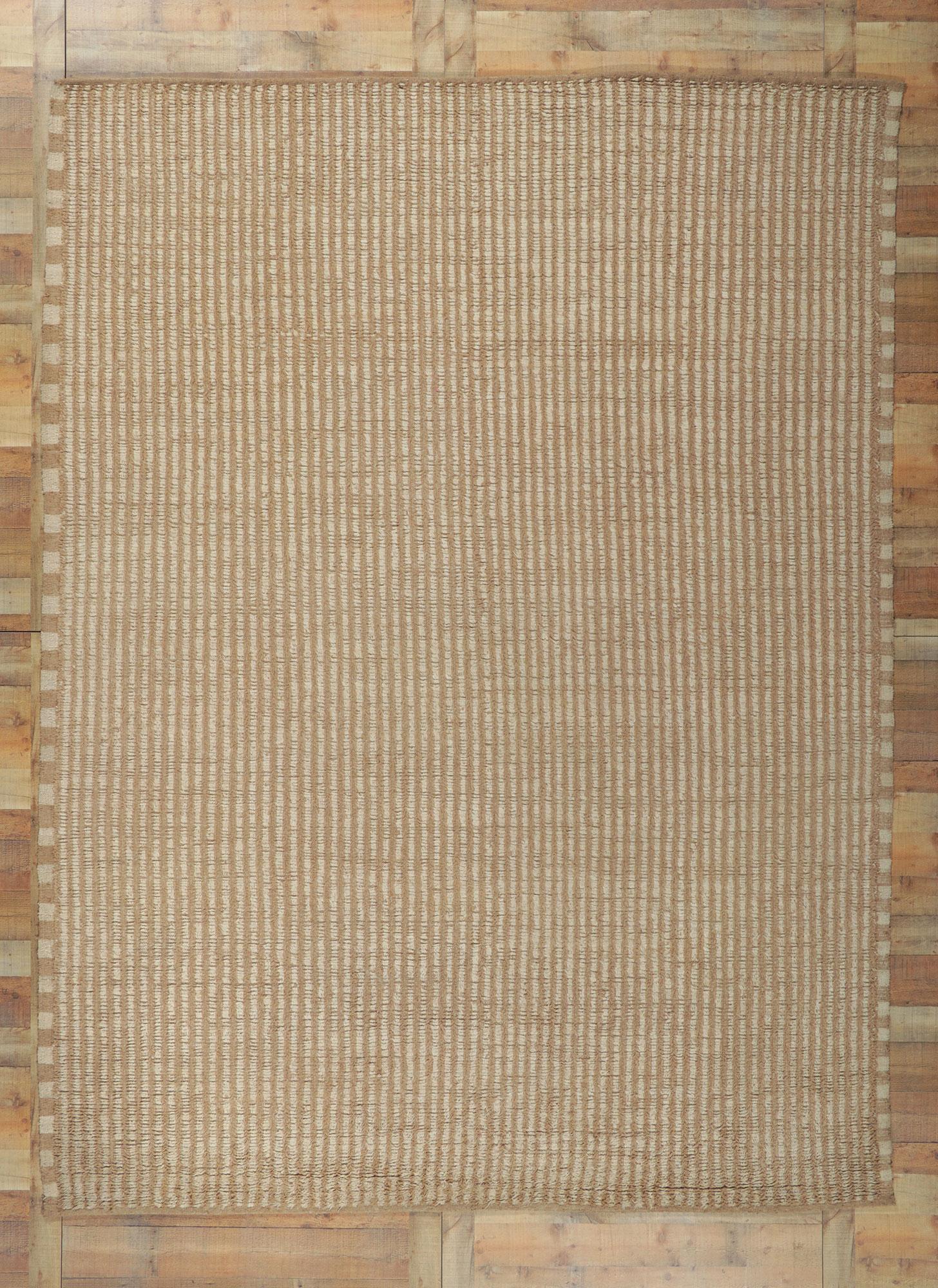 New Contemporary Moroccan Style Rug with Short Pile In New Condition For Sale In Dallas, TX