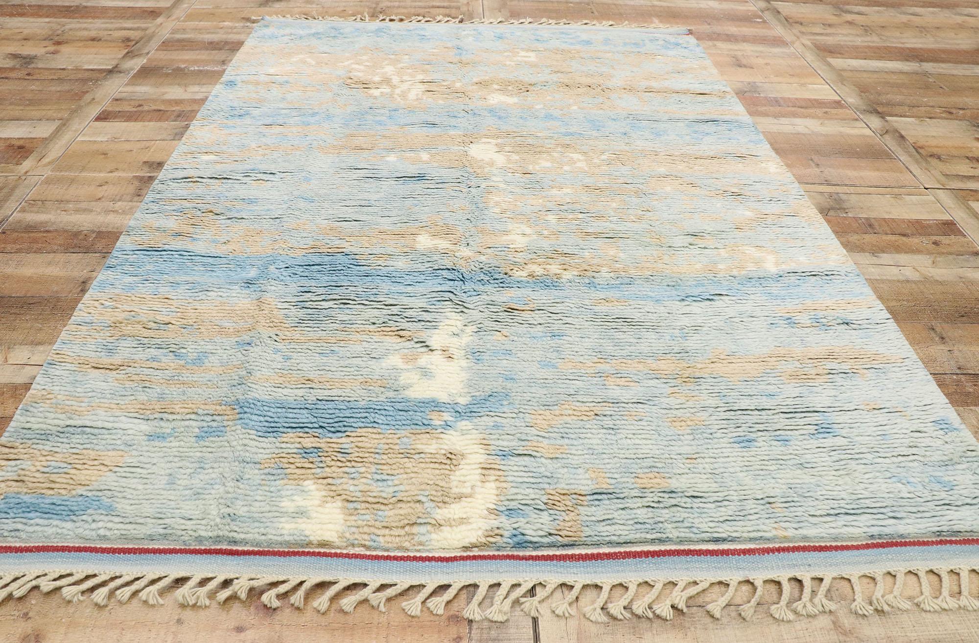Wool New Contemporary Moroccan Area Rug  For Sale