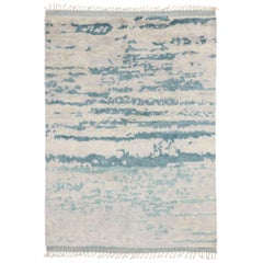 New Contemporary Moroccan Style Rug with Transitional Coastal Design