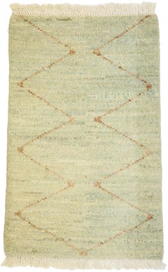 Nouveau tapis marocain contemporain de style avec des vibrations de Hygge de Bohème côtière