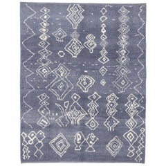 New Contemporary Moroccan Style Rug with Tribal Design