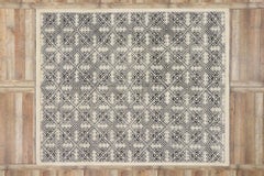 New Contemporary Moroccan Style Souf Rug with Raised Design and Modern Style