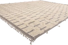 Il nuovo tappeto marocchino contemporaneo con texture in stile mid-century modern