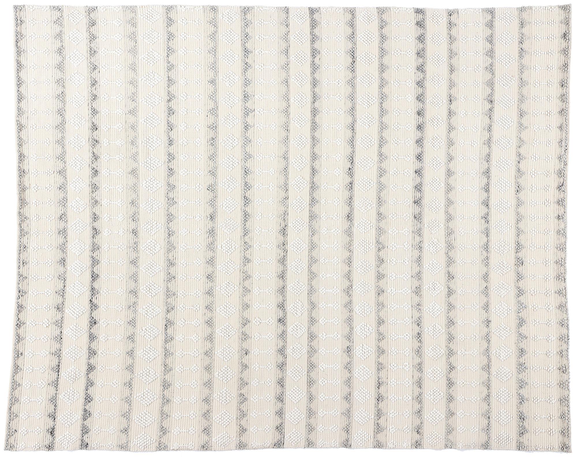 New Contemporary Moroccan Textured High-Low Rug For Sale 3