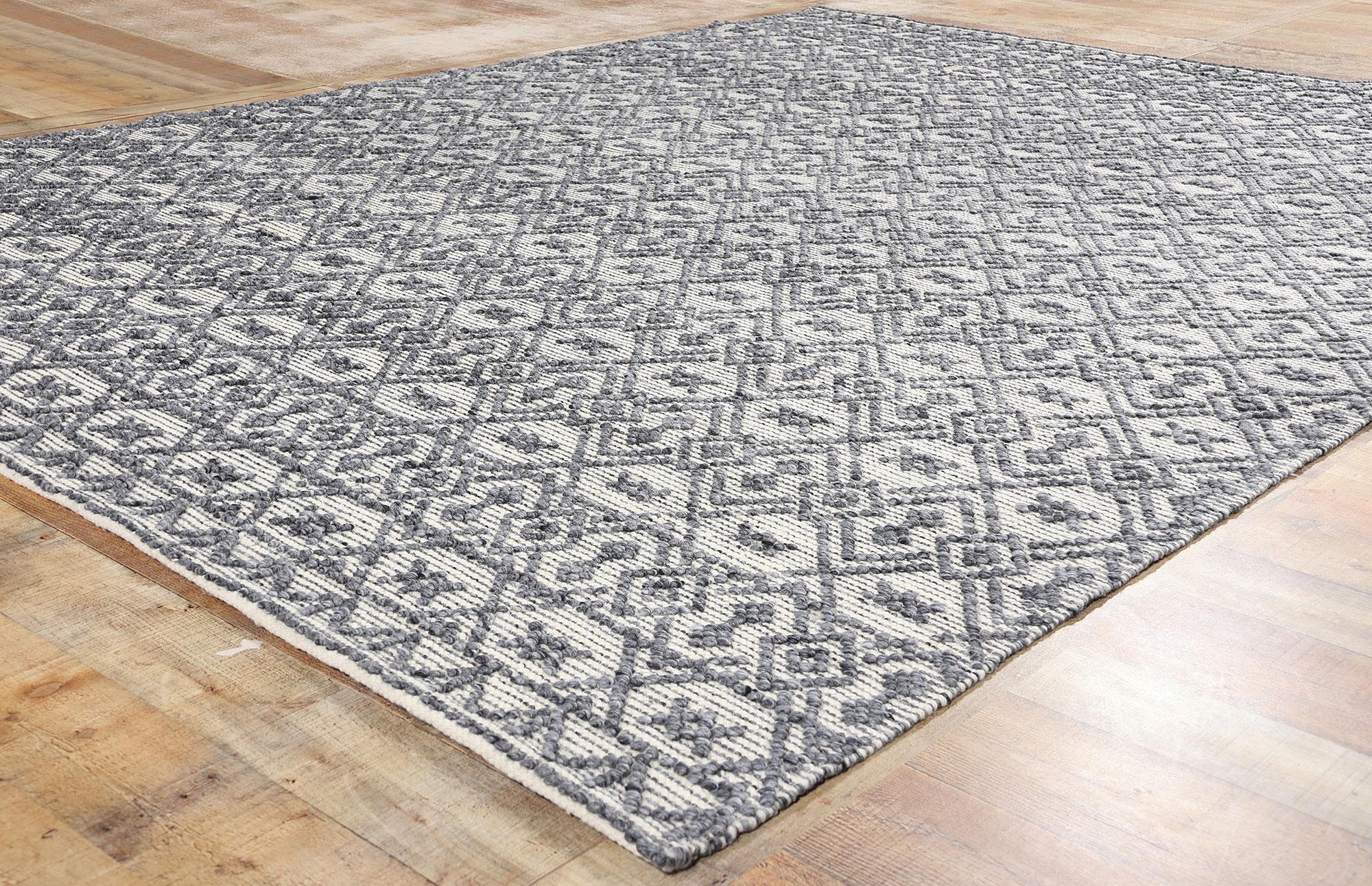 Nueva alfombra marroquí contemporánea con textura alta-baja Siglo XXI y contemporáneo en venta