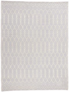 New Contemporary Moroccan Textured High-Low Rug