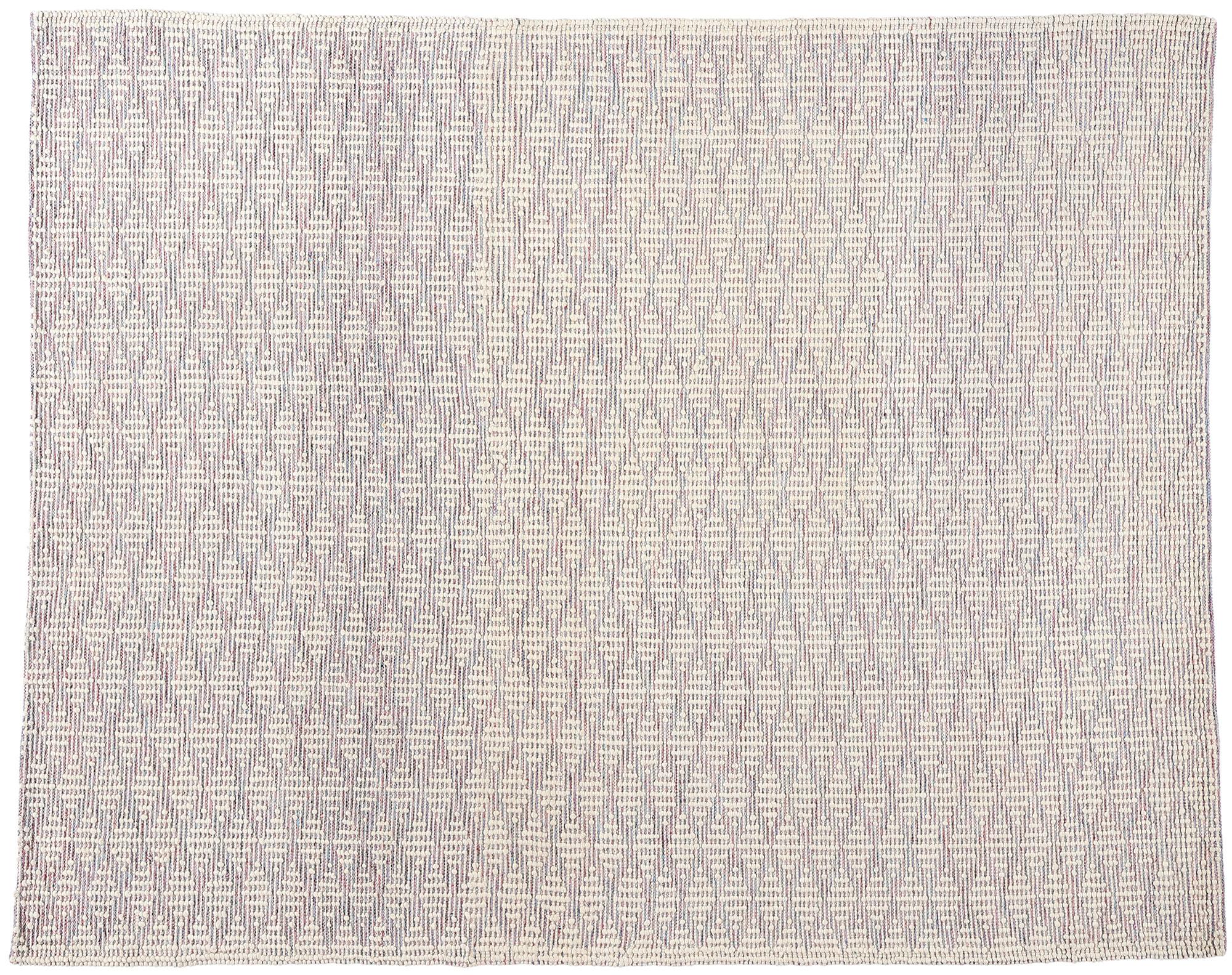 New Contemporary Moroccan Trellis Textured High-Low Rug For Sale 3