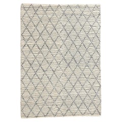New Contemporary Moroccan Trellis Textured Carpet, 05'08 x 07'11