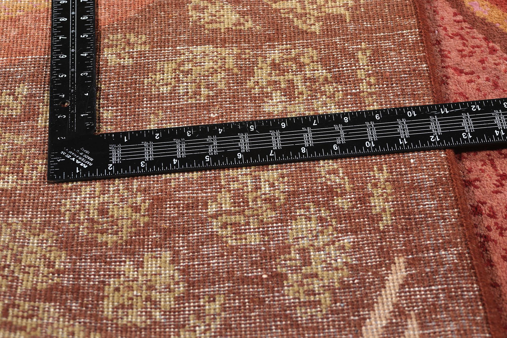 New Contemporary Mushroom Biophilic Wool Carpet Inspired by Koloman Moser im Zustand „Neu“ im Angebot in Dallas, TX