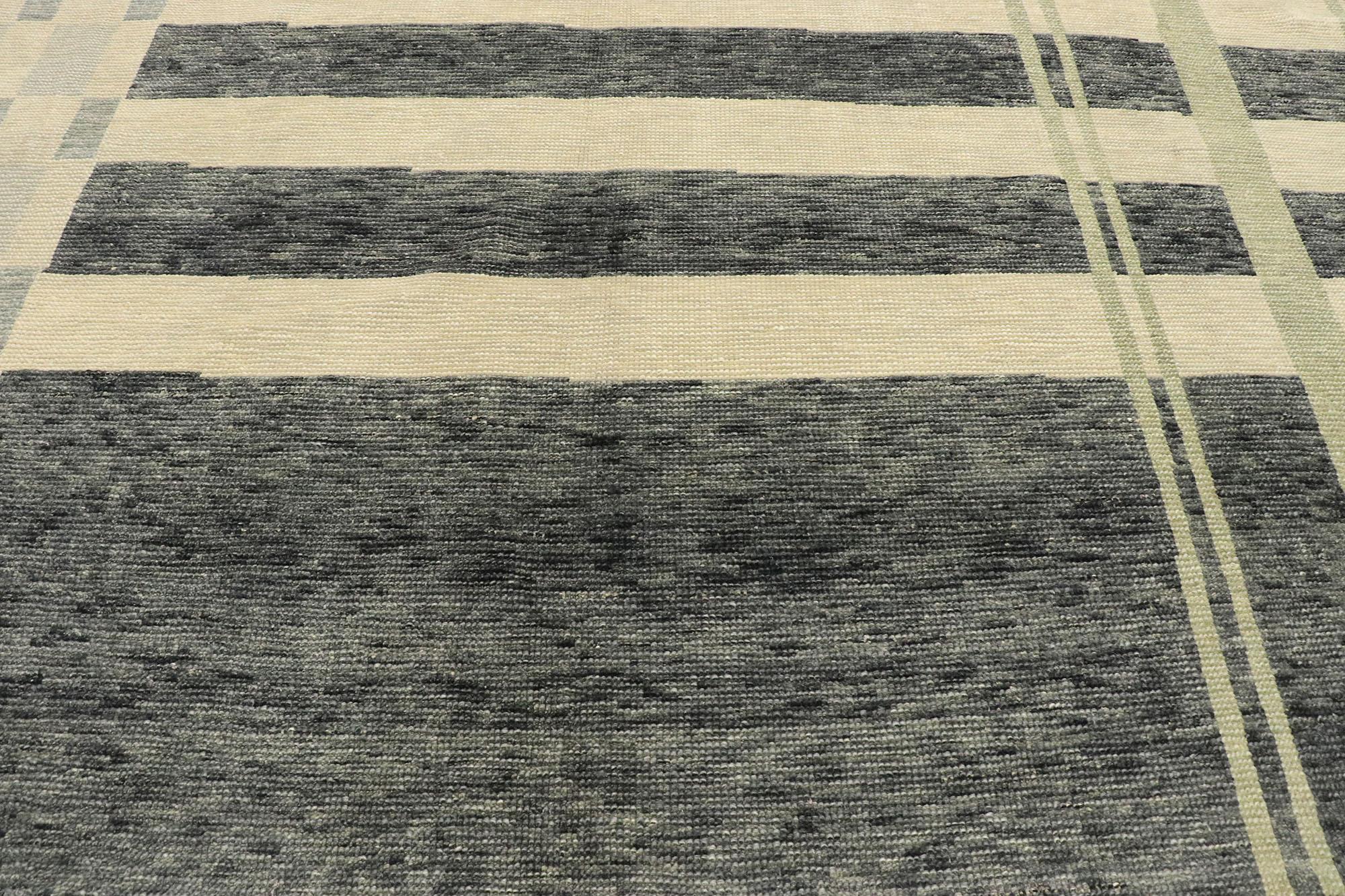 neutral plaid rug