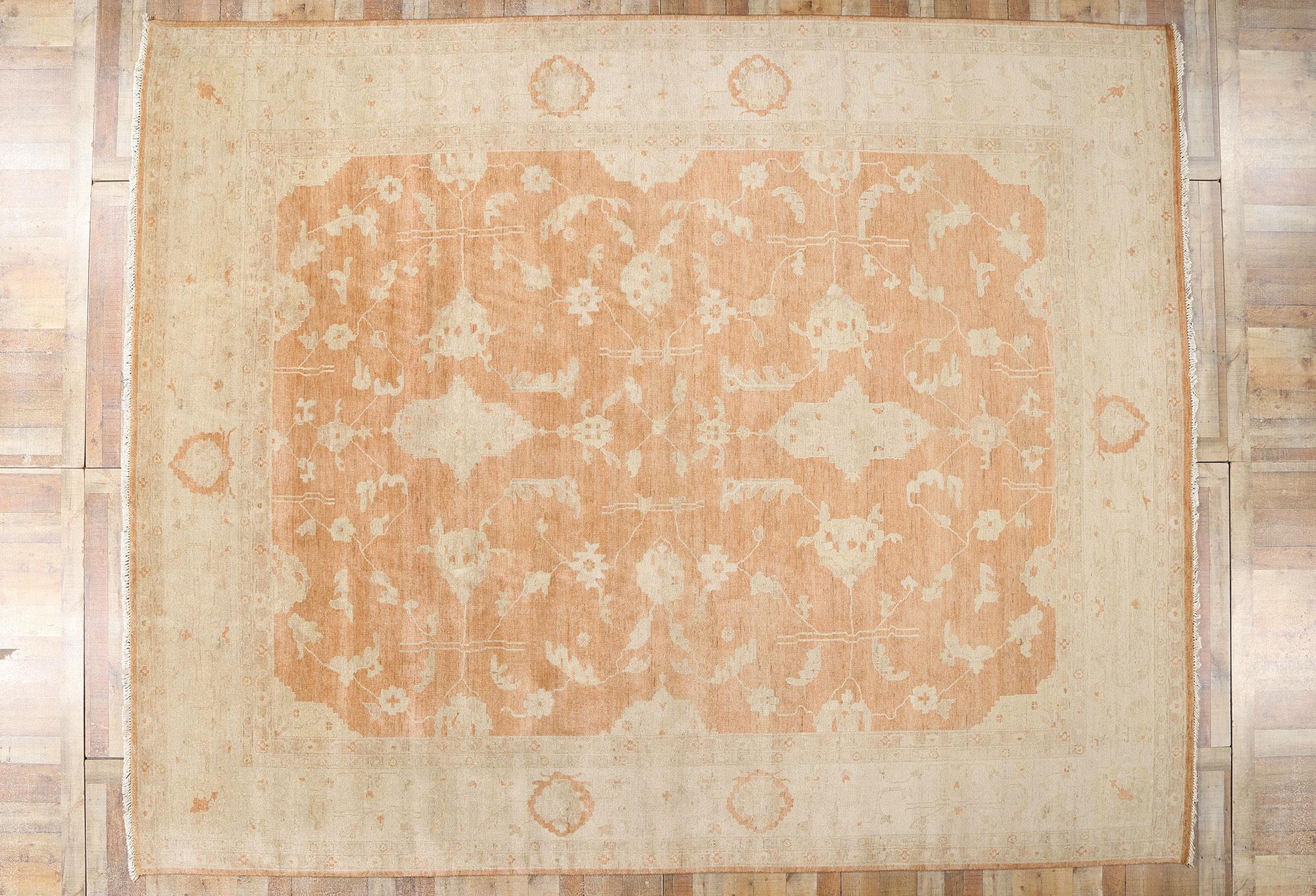 Tappeto New Contemporary Orange Oushak, 12'00 x 14'10 in vendita 2