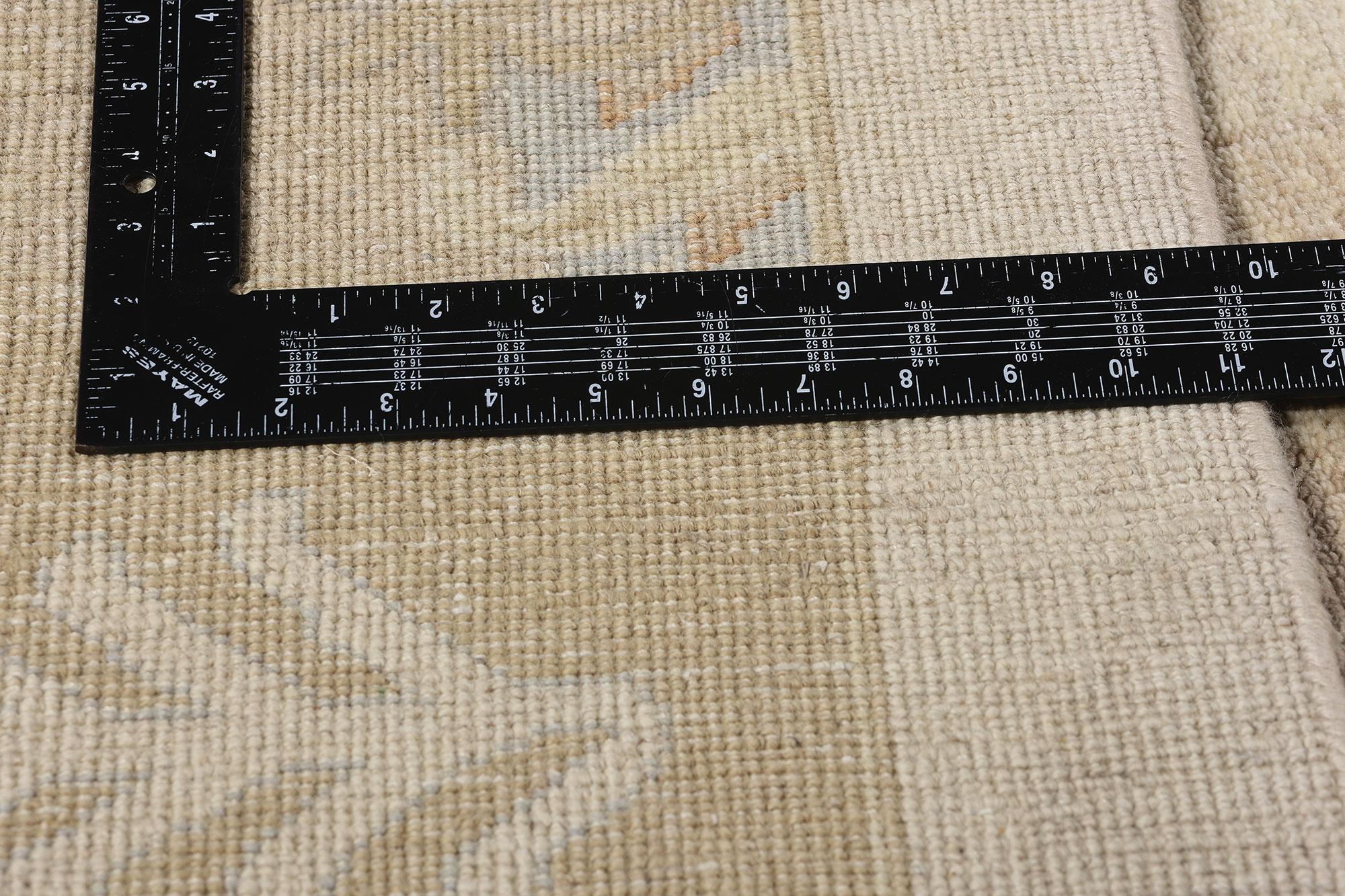 New Contemporary Oushak Vorleger, 12'02 x 14'09 (21. Jahrhundert und zeitgenössisch) im Angebot