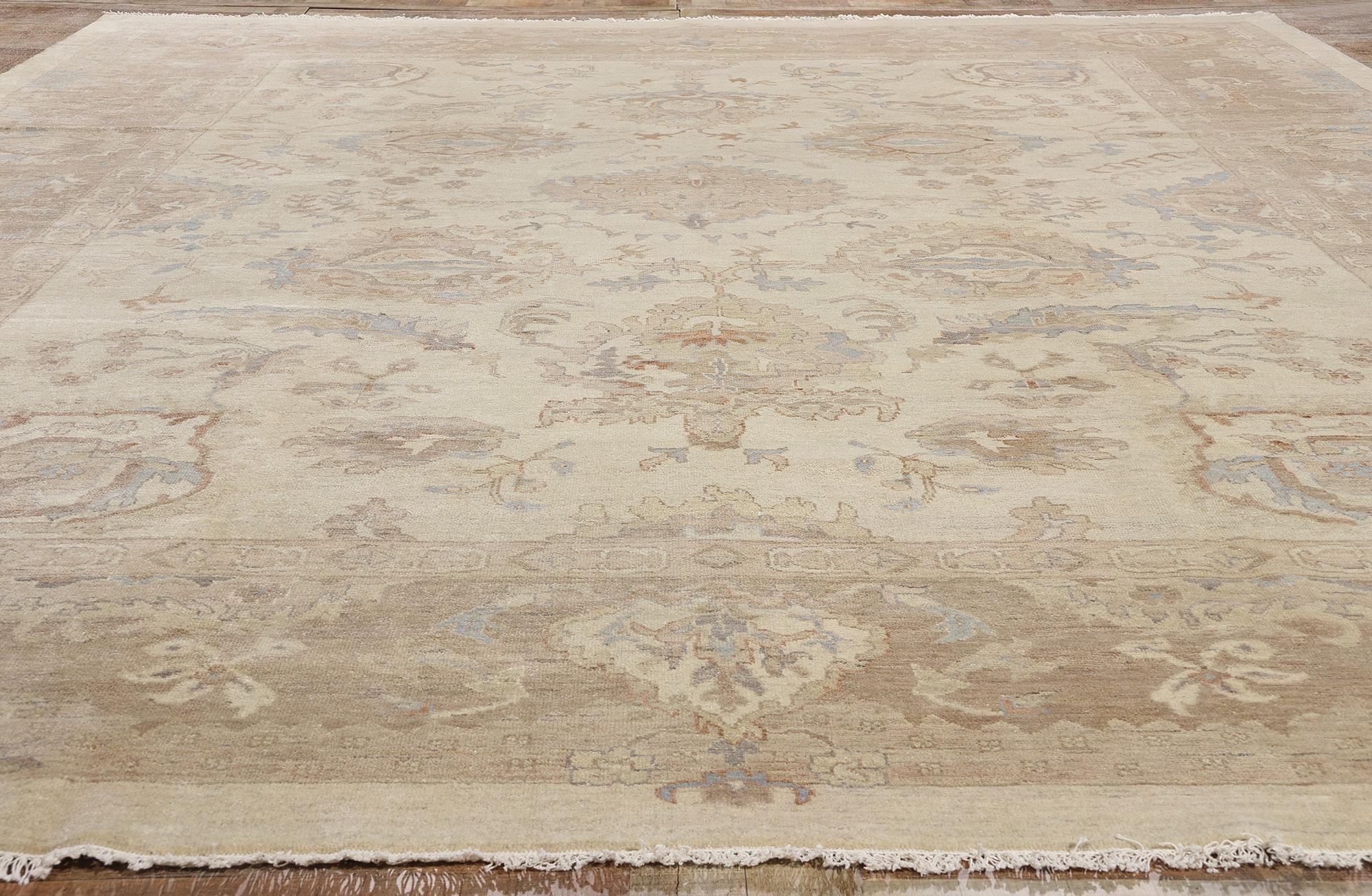 New Contemporary Oushak Vorleger, 12'02 x 14'09 im Angebot 1