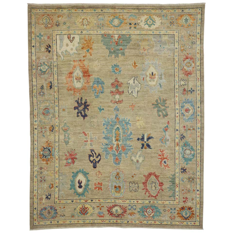 New Transitional Area Rug with Oushak Design with Luxe Style For Sale ...