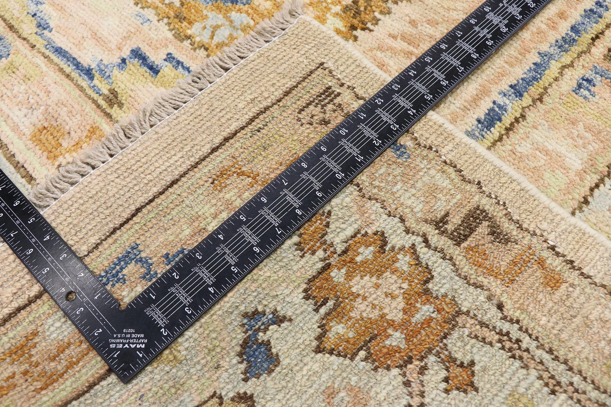 New Contemporary Oushak Boteh Rug with Modern Style In New Condition For Sale In Dallas, TX