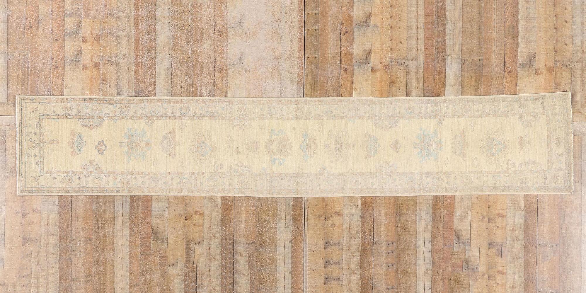 New Contemporary Oushak Carpet with Modern Style For Sale 2