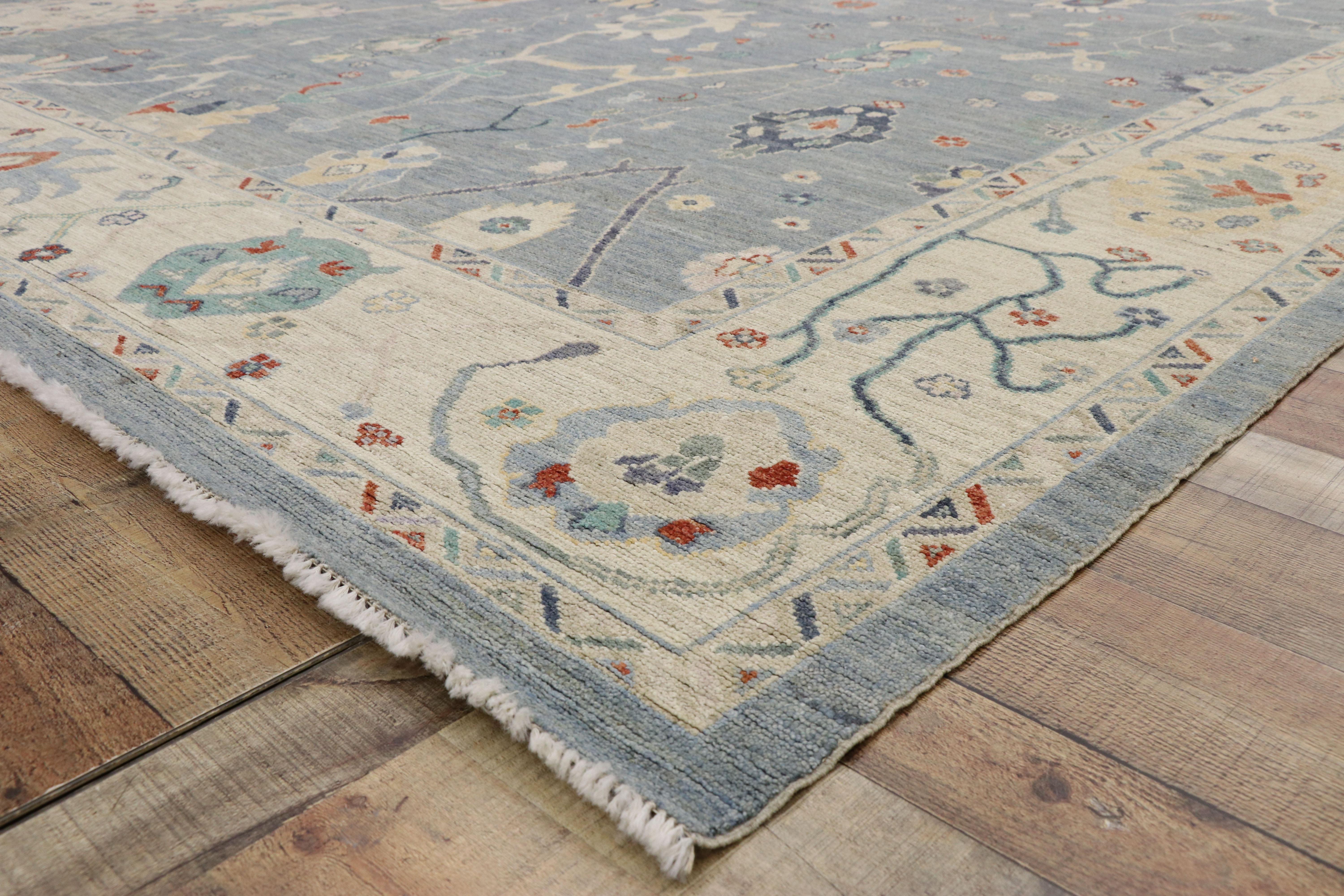 New Contemporary Oushak Design Transitional Area Rug In New Condition In Dallas, TX