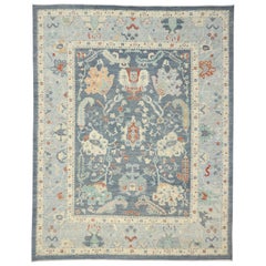 New Contemporary Oushak Design Transitional Area Rug