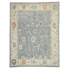 New Contemporary Oushak Design Transitional Area Rug