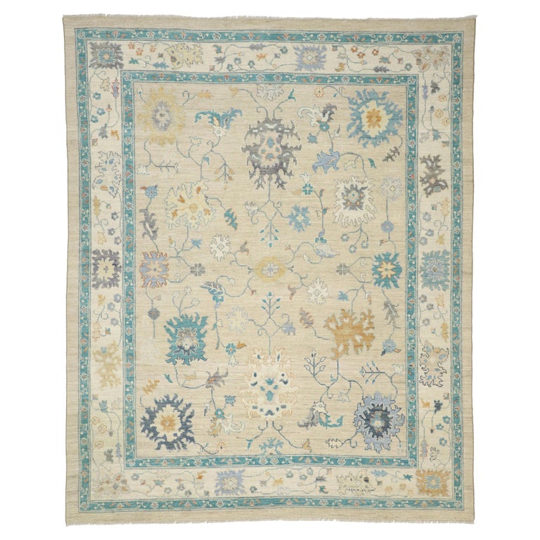 Transitional Oushak Rug
