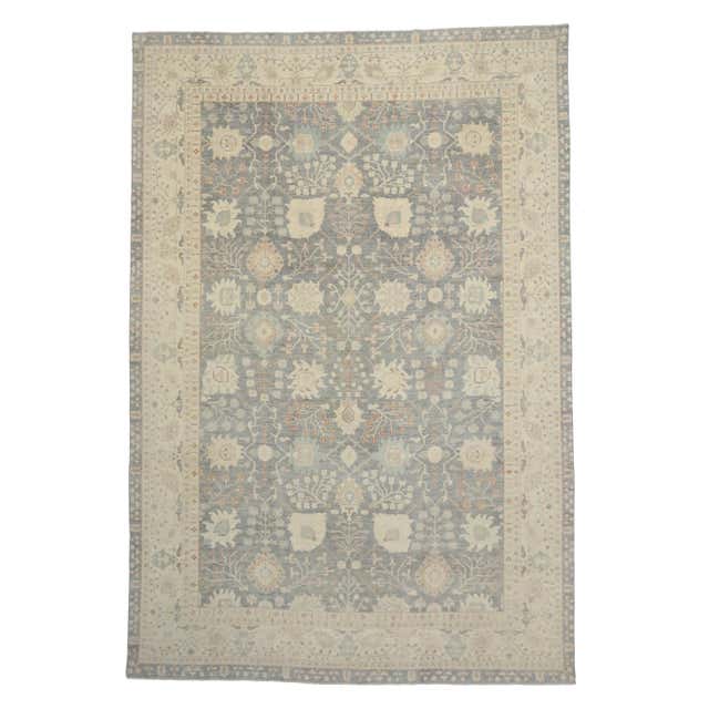 New Transitional Oushak Palace Size Rug with Hollywood Regency Style ...