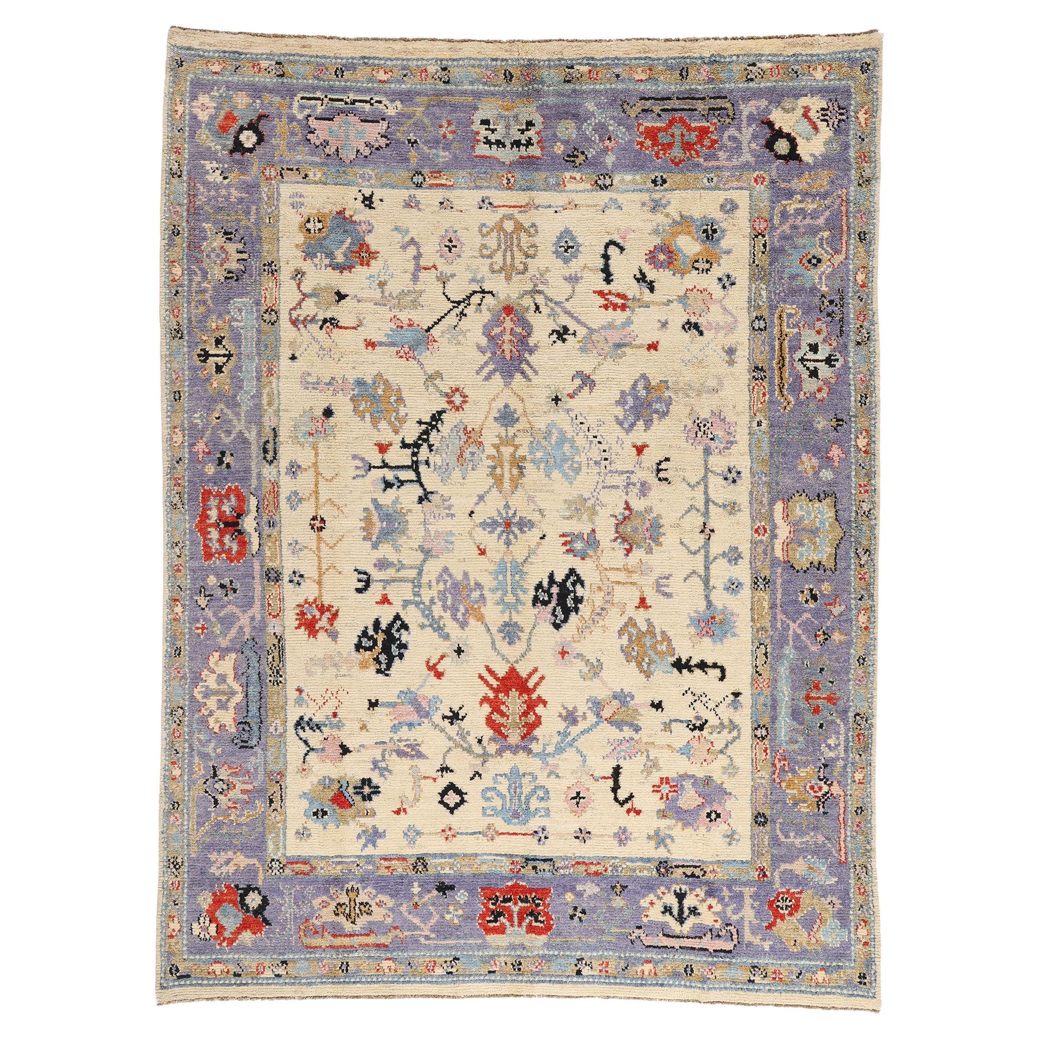 New Contemporary Oushak-Teppich, 09
03 x 12
03