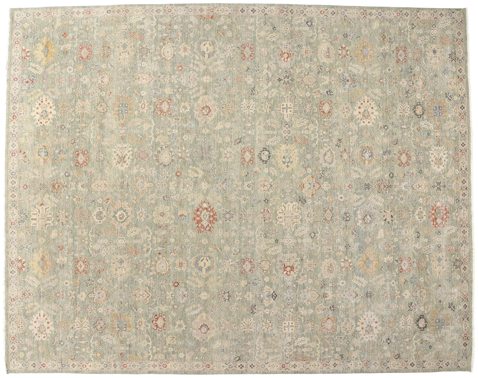 New Contemporary Oushak Rug, 11'09 x 14'10 For Sale 4