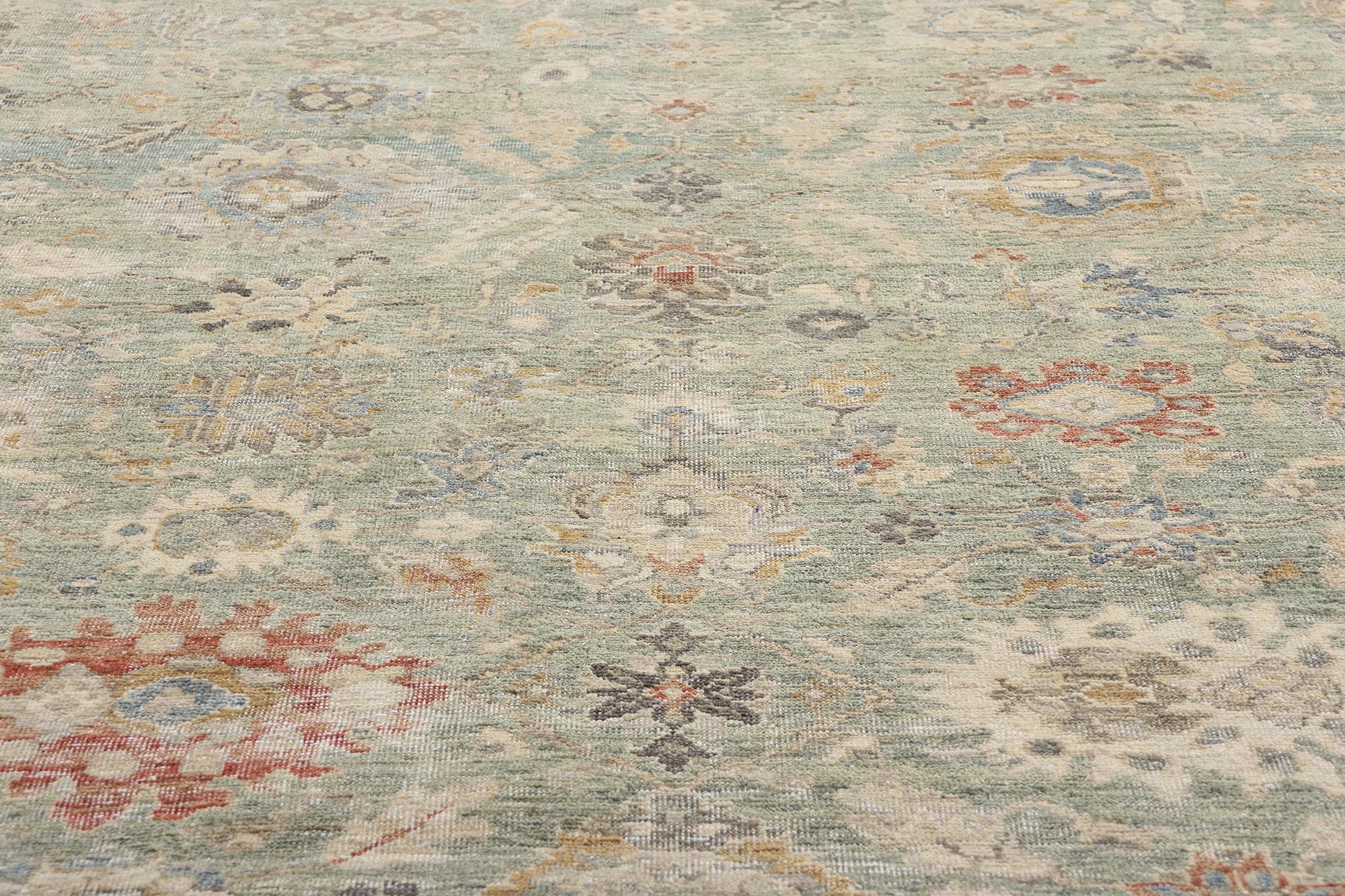 New Contemporary Oushak Rug, 11'09 x 14'10 In New Condition For Sale In Dallas, TX