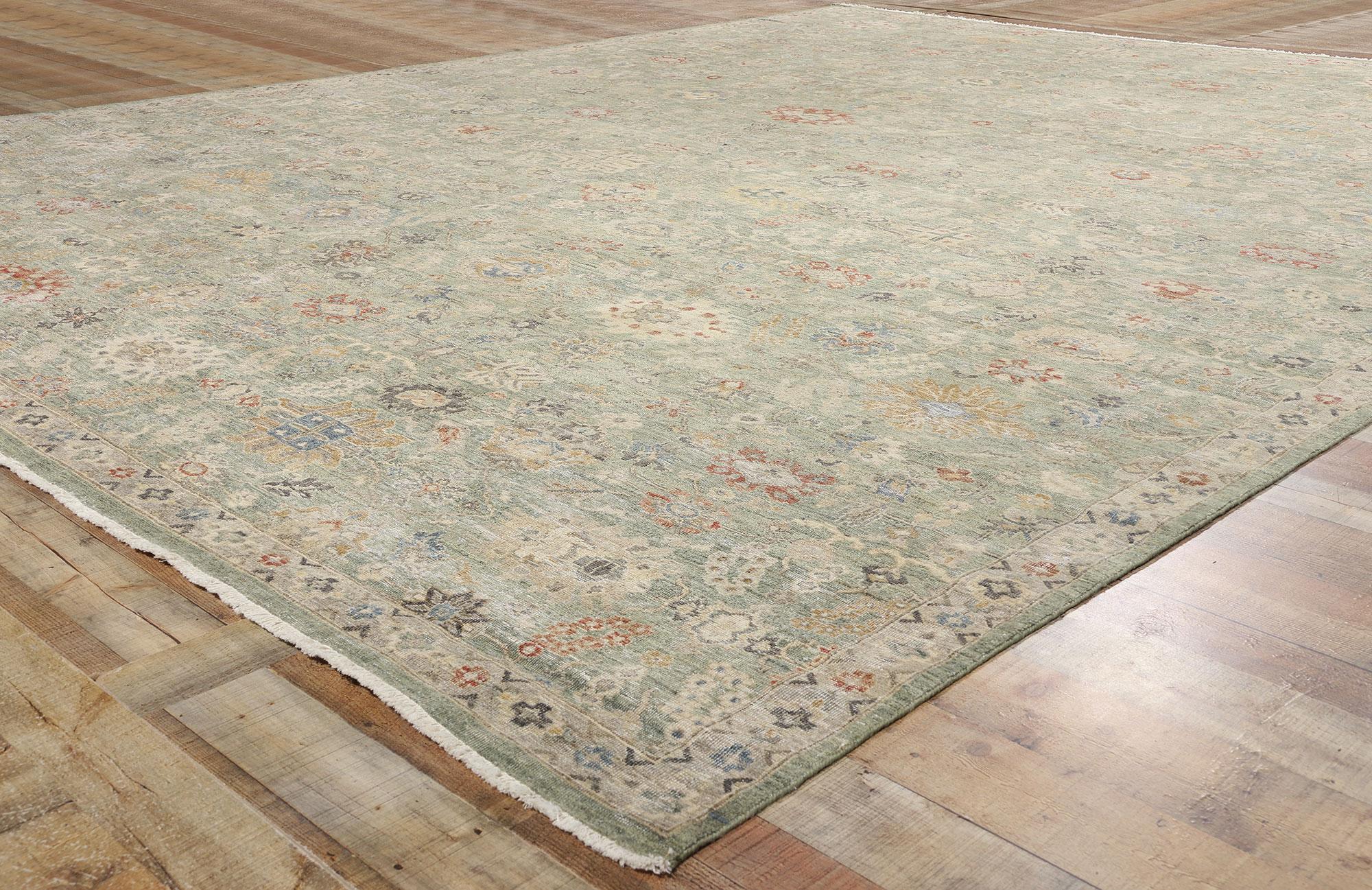 New Contemporary Oushak Rug, 11'09 x 14'10 For Sale 1